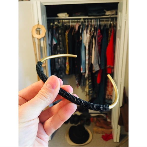 Madewell black seed bead wrapped choker!!! - Picture 4 of 4